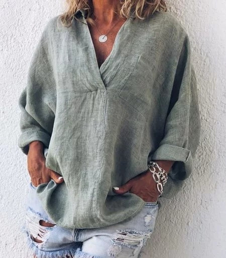 Krista - Linen Blouse