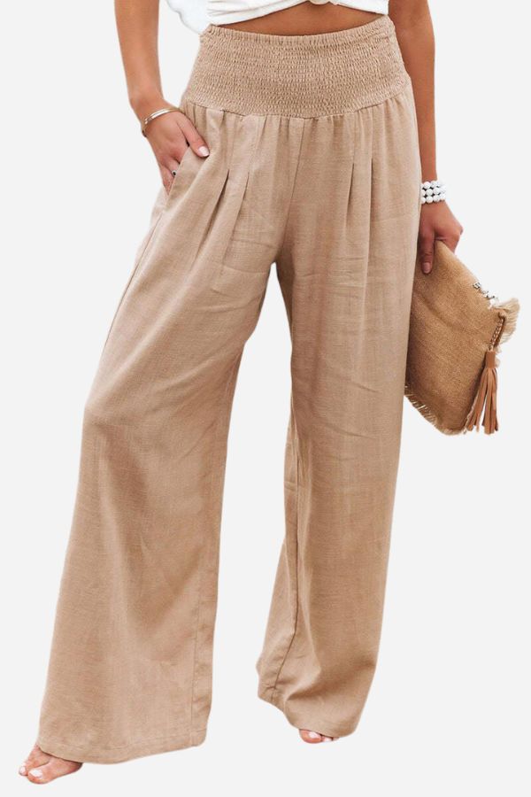 Marylou - High-Waist Linen Trousers