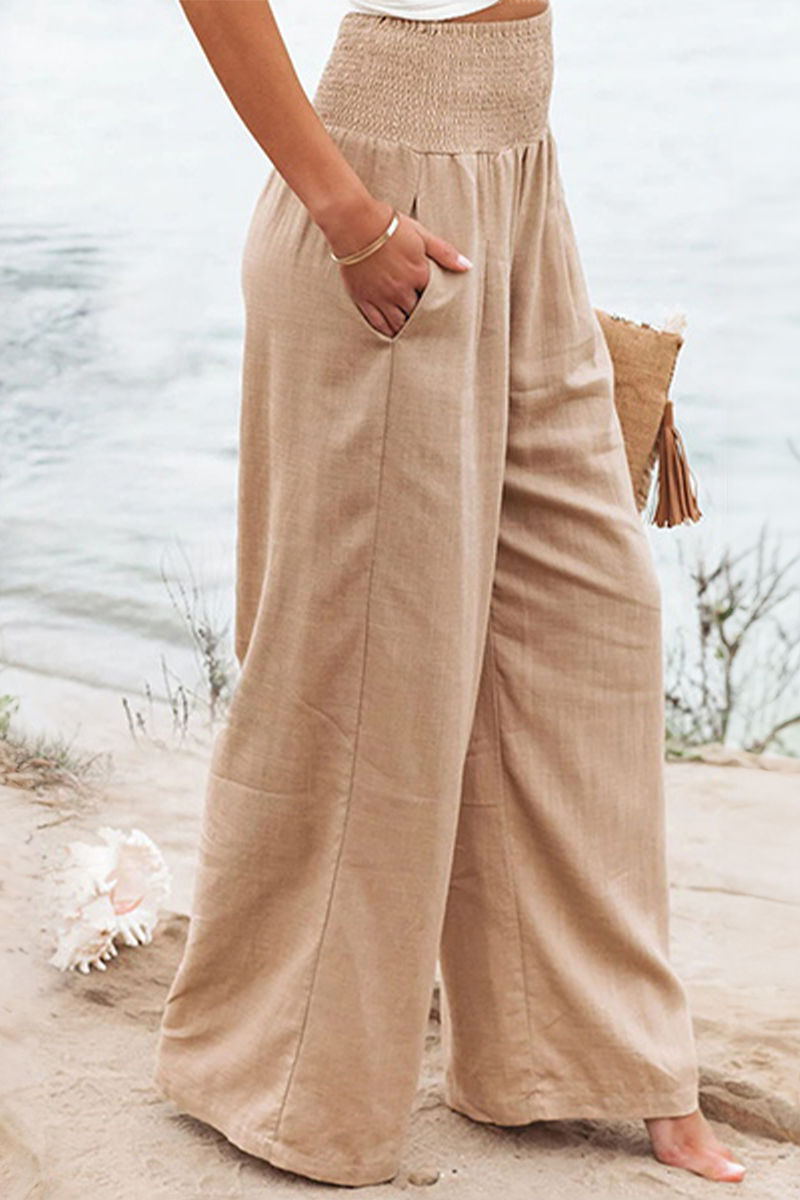 Marylou - High-Waist Linen Trousers