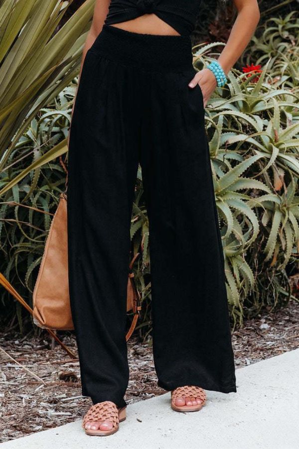 Marylou - High-Waist Linen Trousers