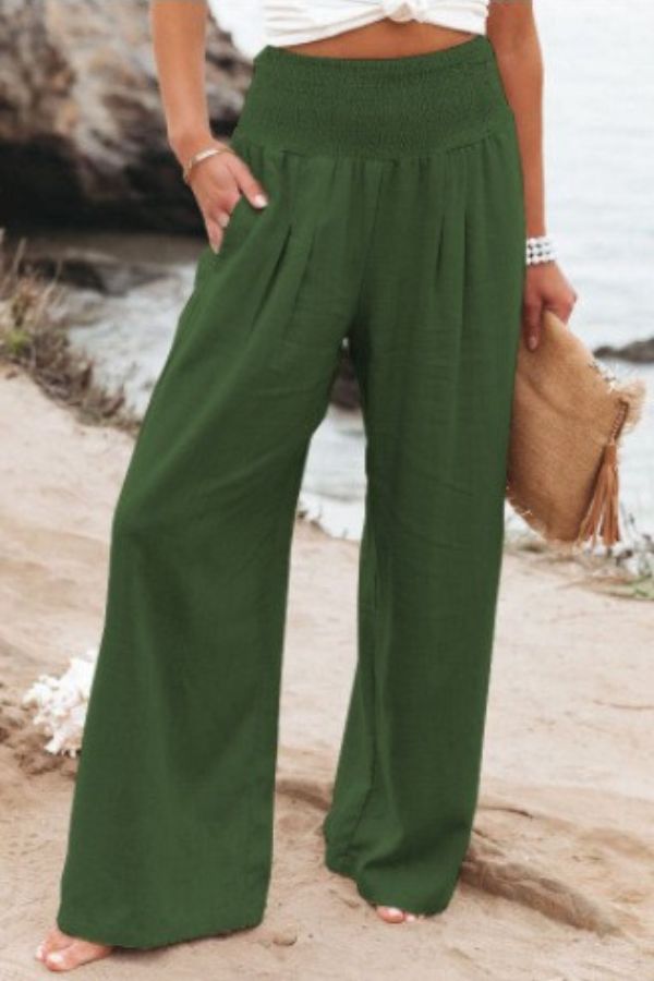 Marylou - High-Waist Linen Trousers