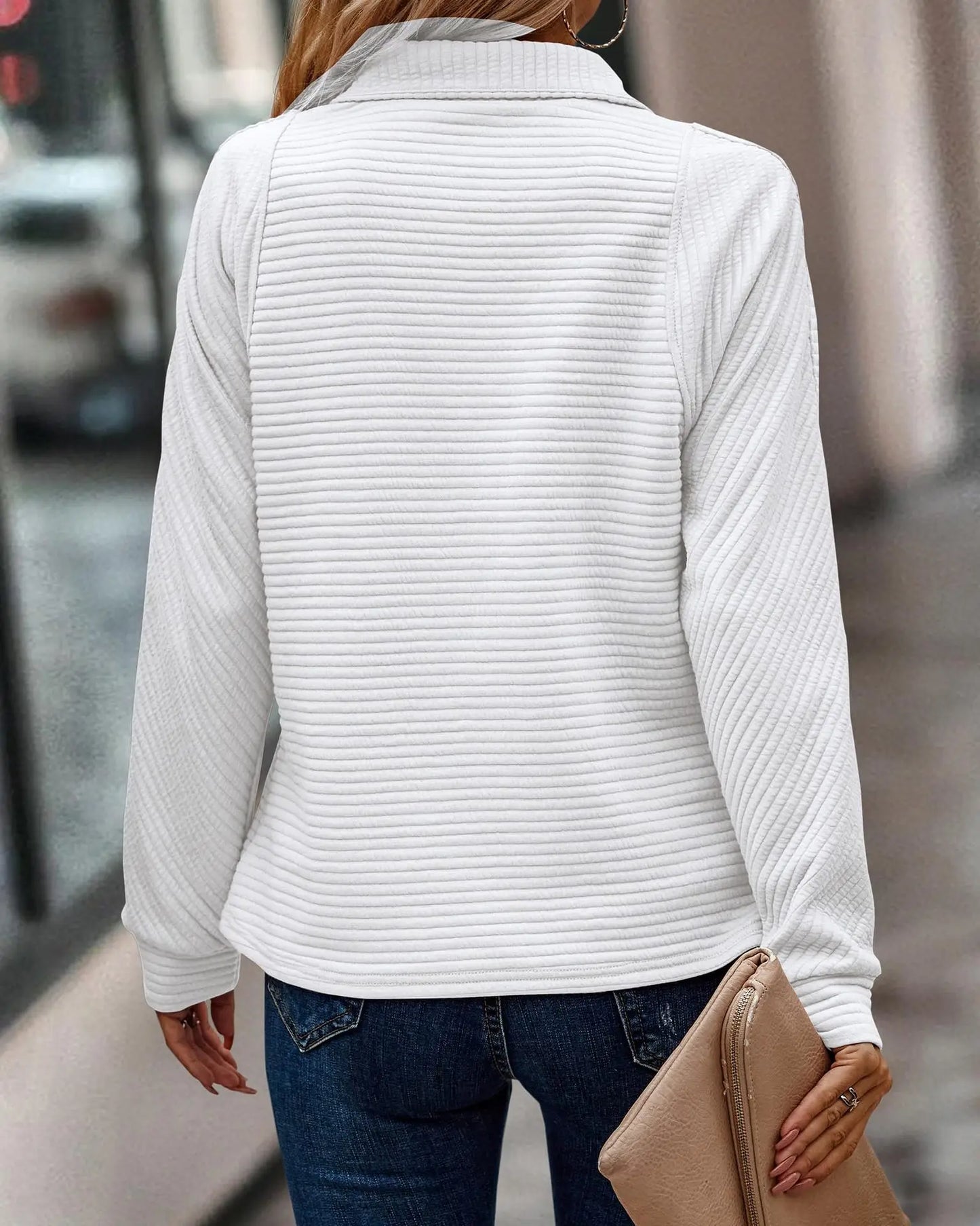 Dorthea - Casual sweater with zipper