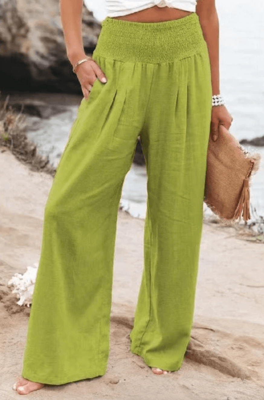 Marylou - High-Waist Linen Trousers