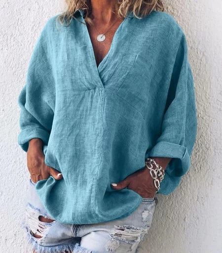 Krista - Linen Blouse