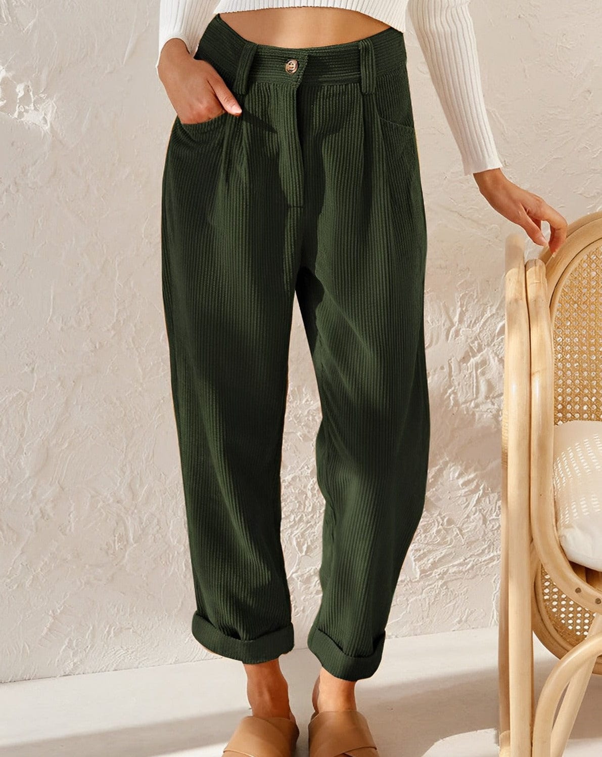 Jula - Elegant Corduroy Pants