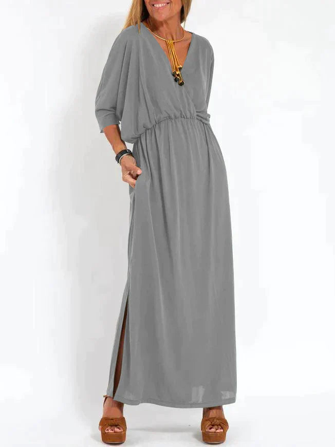 Debra - Elegant V-Neck Dress