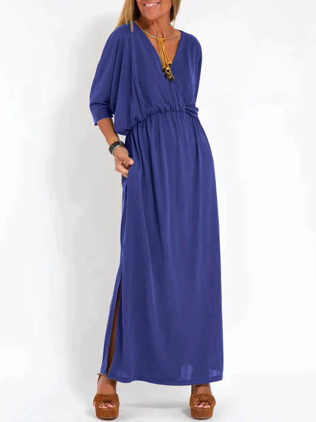 Debra - Elegant V-Neck Dress