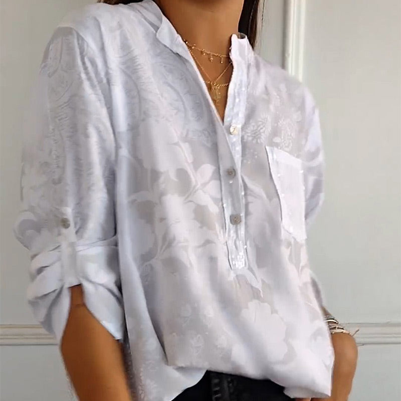 Miriam - Elegant V-neck blouse